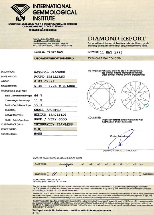 Foto 9 - Diamant 0,89 ct Brillant Lupenrein River IGI Expertise, D6137