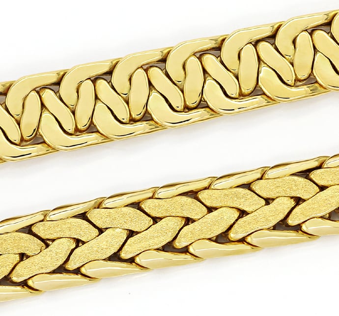 Foto 2 - Goldcollier Damen Goldkette in 18K Gelbgold, K3416