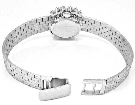 Foto 4 - Damen Diamanten-Armbanduhr, 18K Weißgold 0,78ct Topuhr, U1030