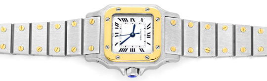 Foto 1 - Santos de Cartier Damen Uhr Automatik Stahl-Gold Topuhr, U1209