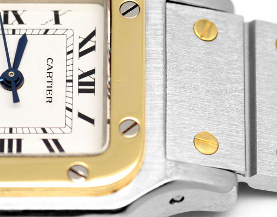 Foto 3 - Santos de Cartier Damen Uhr Automatik Stahl-Gold Topuhr, U1209